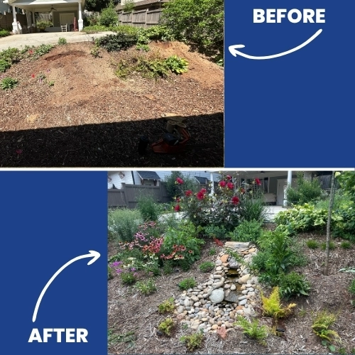Lake Norman eco-friendly Yard maintenance and landscape install